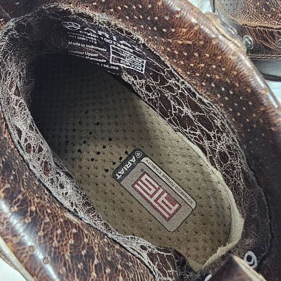 Ariat Defiance Fold Over Studded Buckle‎ Ankle Boot Women's Size 6.5B - Picture 8 of 9